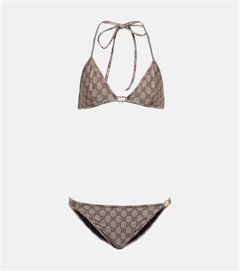 gucci bikini black|women Gucci bikini.